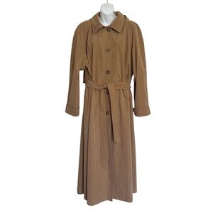 Gallery Woman Hooded Trench Coat Size 20